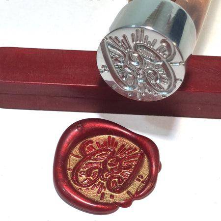 Custom Crest Wax Seal Stamps with Family, Business Logos - No.18 -  High-Quality Brass Stamp Heads