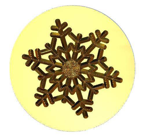 Christmas Snowflake Custom Wax Seal Stamp Kit with Your Name & Red/Gold  Sealing Wax - 1 Die