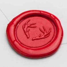 Antlers Design #2 Wax Seal Stamp- Made in USA- LetterSeals.com