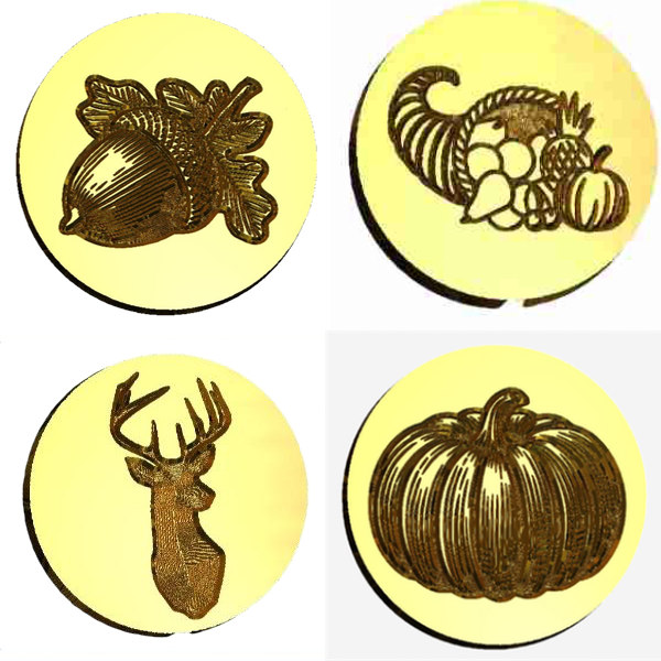 Autumn | Fall Design Wax Seal Stamps - 30+ Designs- Made in USA- LetterSeals.com