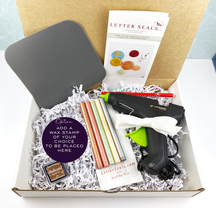 Glue Gun & Sealing Wax Gift Set-LetterSeals.com