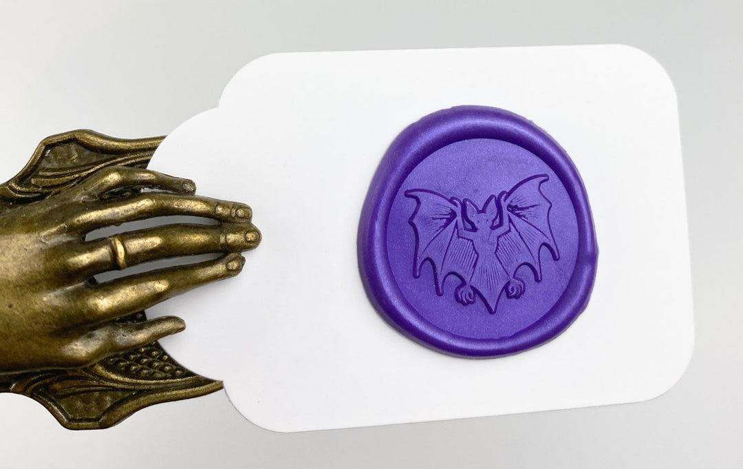 Halloween Design Stamp & Spellbound Colorway Sealing Wax Set- Made in USA- LetterSeals.com