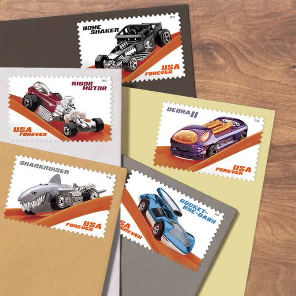 Hot wheels cheap postage stamps