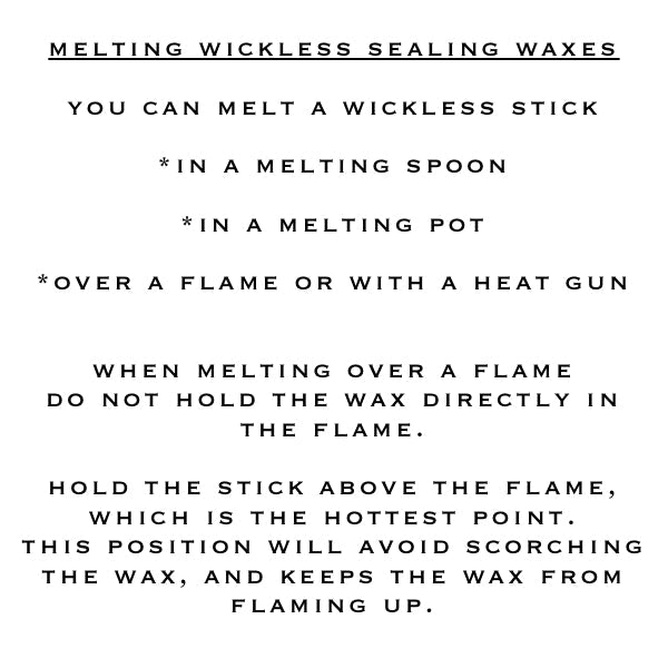 Tips for using wickless sealing waxes