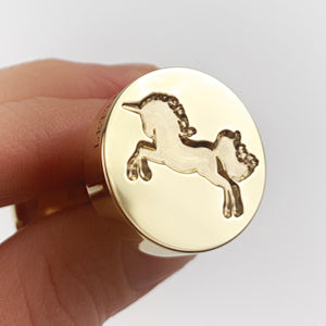 Leaping Unicorn Wax Seal Stamp- Made in USA- LetterSeals.com