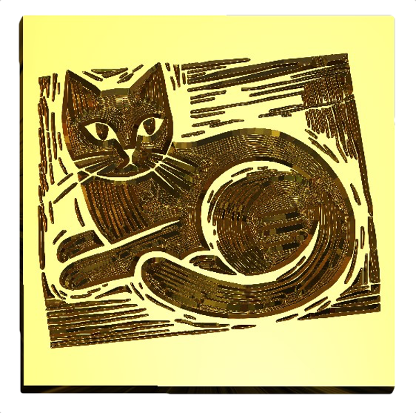 NEW - Linocut Cat Wax Seal Stamp-LetterSeals.com