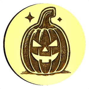 NEW - Linocut Jack-o-Lantern-LetterSeals.com