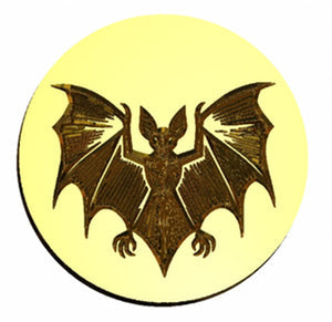 NEW - Linocut Bat Design Wax Seal Stamp- Made in USA- LetterSeals.com