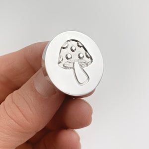 Mushroom Design #3 Wax Seal Stamp- Made in USA- LetterSeals.com