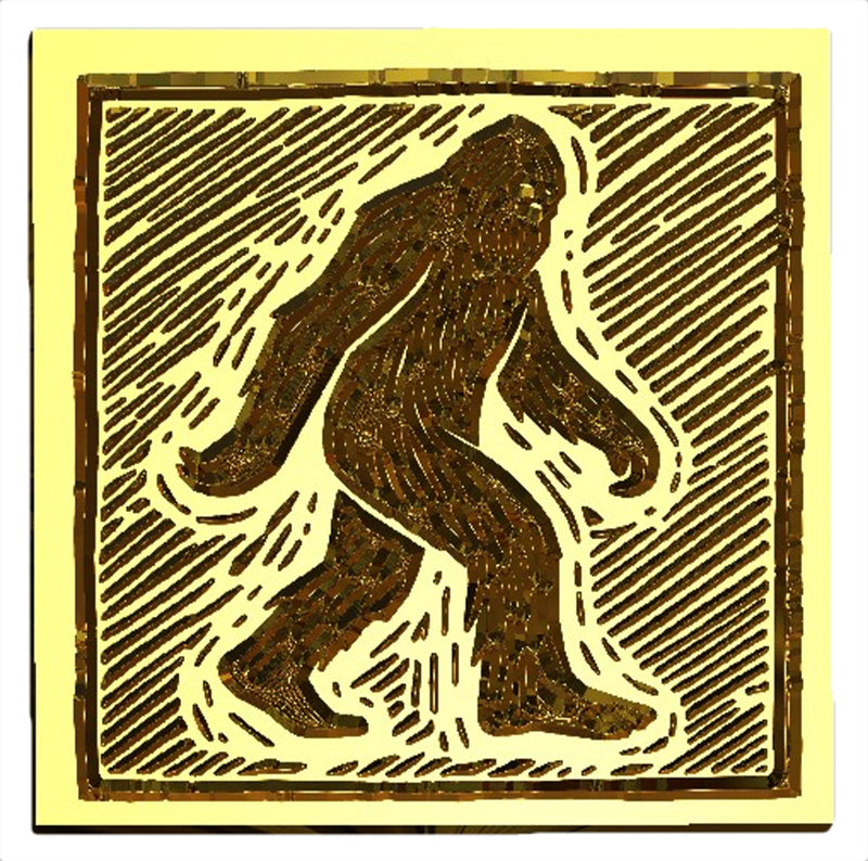 NEW - Linocut Bigfoot Wax Seal Stamp- Made in USA- LetterSeals.com