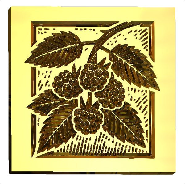 NEW - Linocut Blackberry Wax Seal Stamp- Made in USA- LetterSeals.com