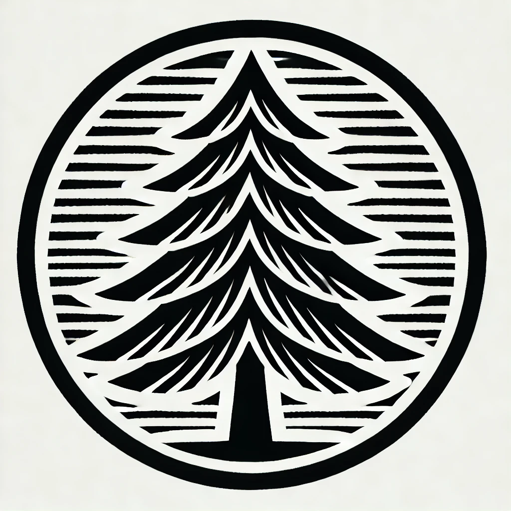 NEW - Linocut Evergreen Fir/Pine Tree Design Wax Seal Stamp- Made in USA- LetterSeals.com