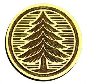 NEW - Linocut Evergreen Fir/Pine Tree Design Wax Seal Stamp- Made in USA- LetterSeals.com