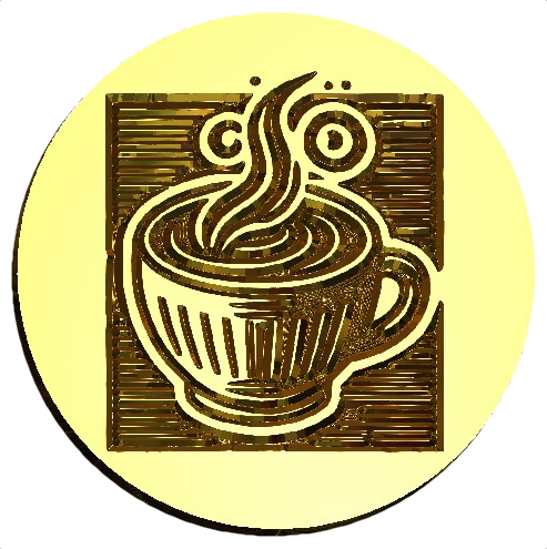 NEW - Linocut Hot Cocoa Wax Seal Stamp- Made in USA- LetterSeals.com