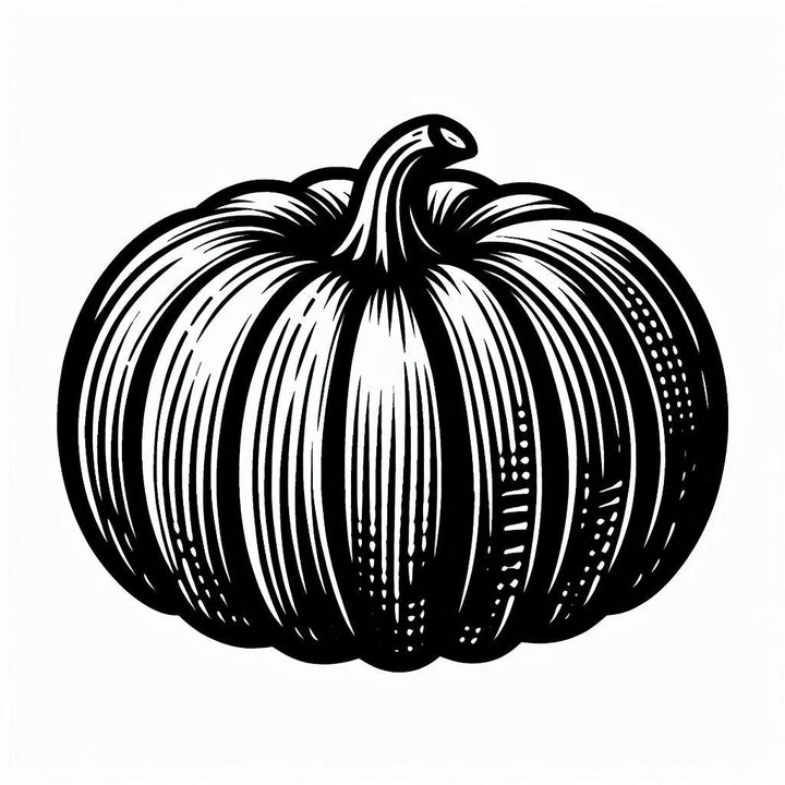 NEW - Linocut Pumpkin Design Wax Seal Stamp- Made in USA- LetterSeals.com