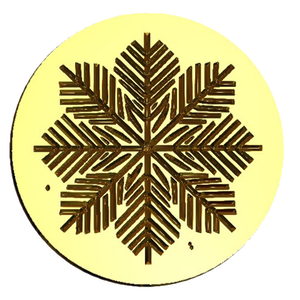 NEW - Linocut Snowflake Design Wax Seal Stamp- Made in USA- LetterSeals.com