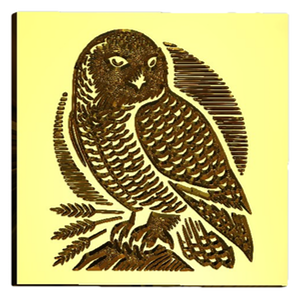 NEW - Linocut Snowy Owl Wax Seal Stamp- Made in USA- LetterSeals.com