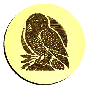 NEW - Linocut Snowy Owl Wax Seal Stamp- Made in USA- LetterSeals.com