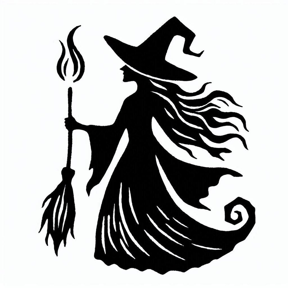 NEW - Linocut Witch Design Wax Seal Stamp- Made in USA- LetterSeals.com