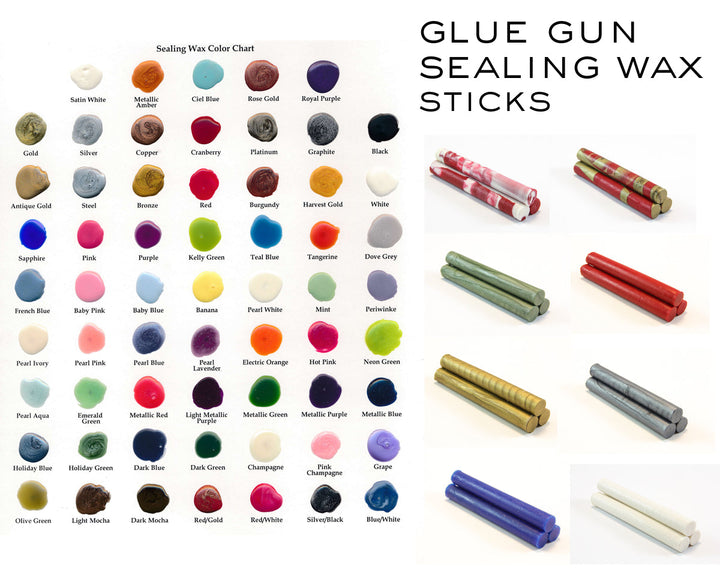 Original Glue Gun Sealing Wax - Vegan- Made in USA- LetterSeals.com