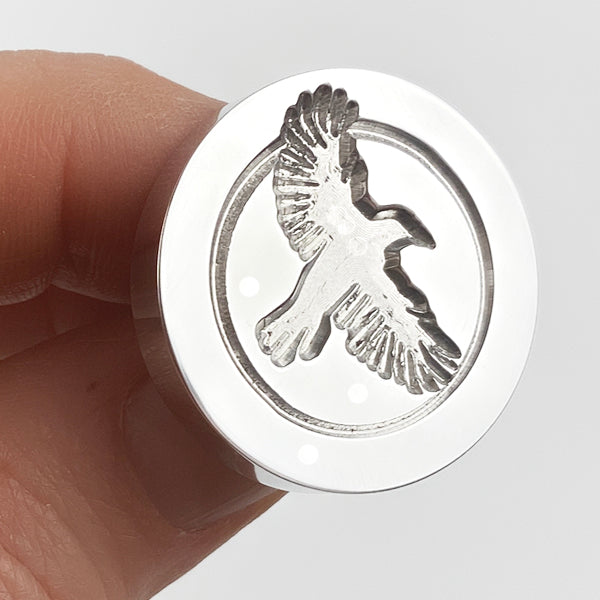 Raven Moon Wax Seal Stamp- Made in USA- LetterSeals.com