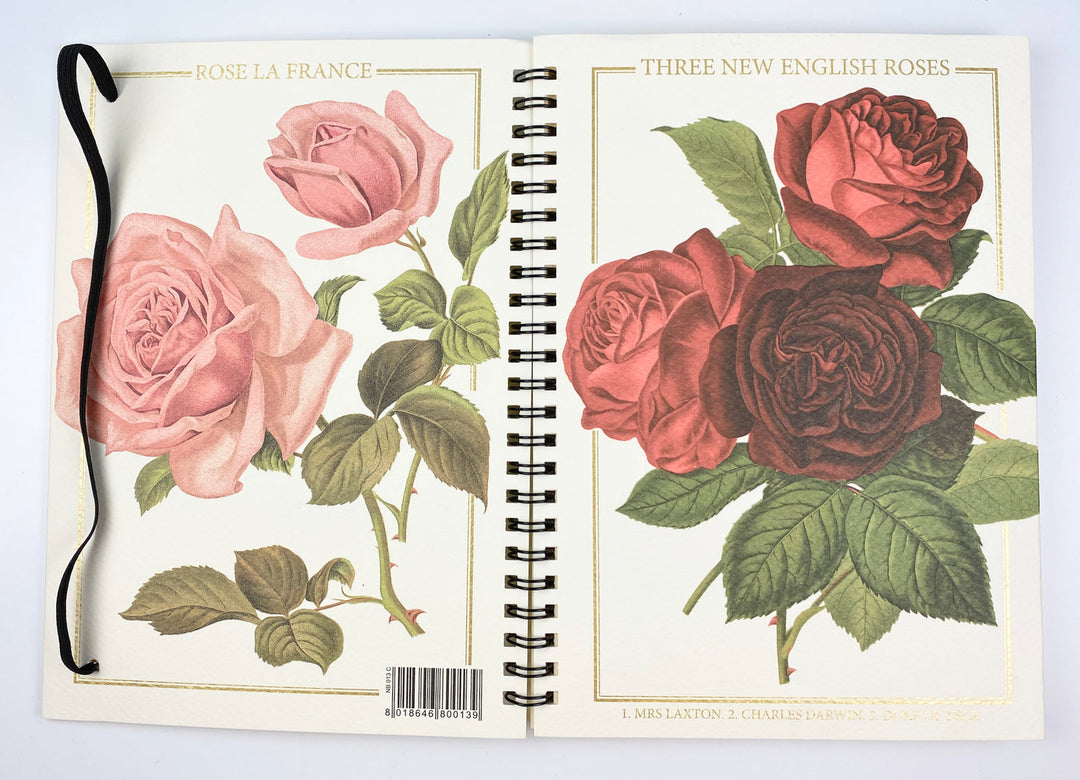 Rose Spiral Bound Notebook - Rossi 1931-LetterSeals.com