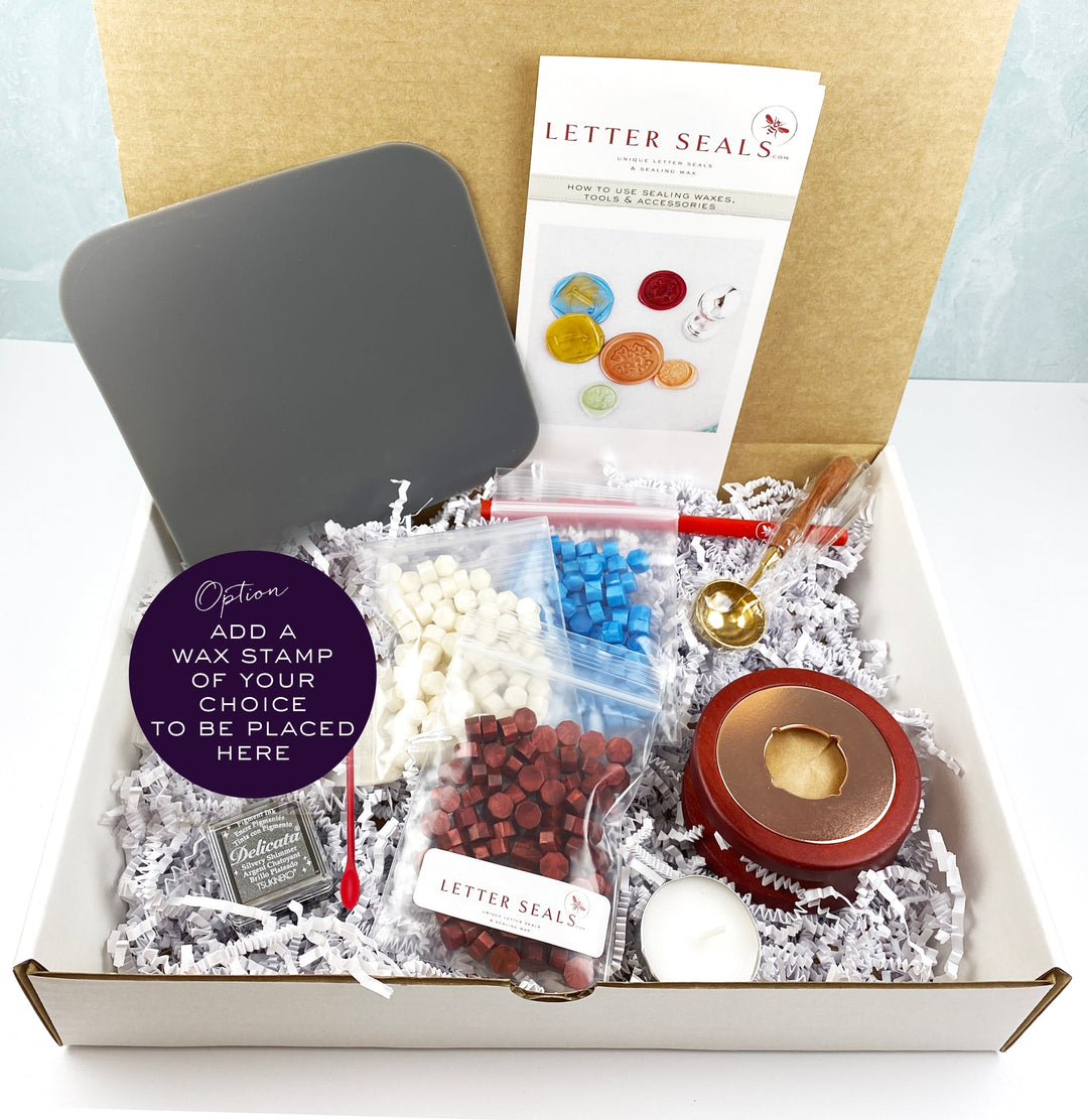 Sealing Wax Bead & Melter Gift Set (Stamp Not Included)-LetterSeals.com